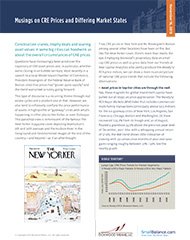 Musings on CRE Prices and Differing Market States